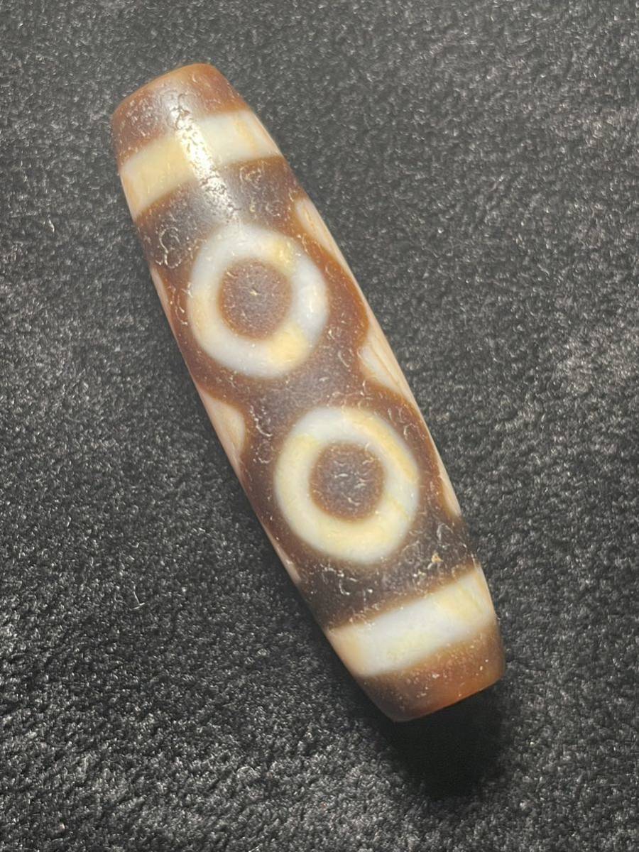 本物 天珠 チベット ジービーズ「三眼天」dzi beads