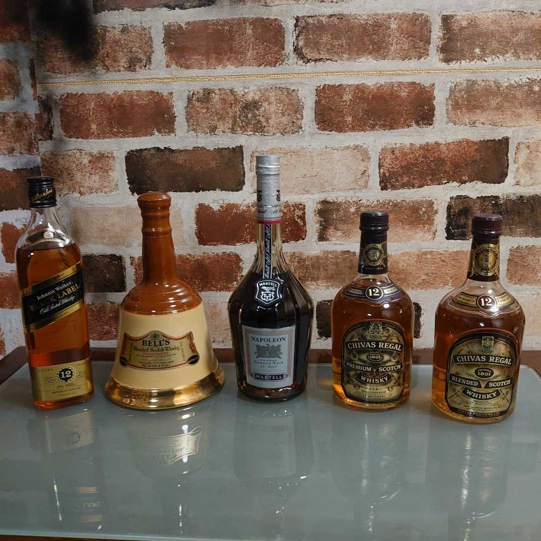 未開栓 古酒 まとめて五本 MARTELL CORDON NOIR NAPOLEON マーテル