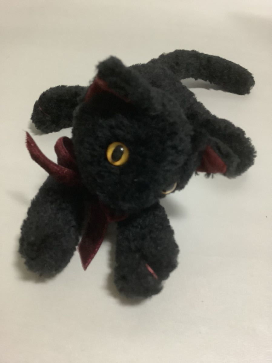 モンスイユ　黒猫　ぬいぐるみ　日本製　中古品 モンスイユ MON SEUIL 黒猫 ぬいぐるみ レトロ(ネコ一般)｜売買された