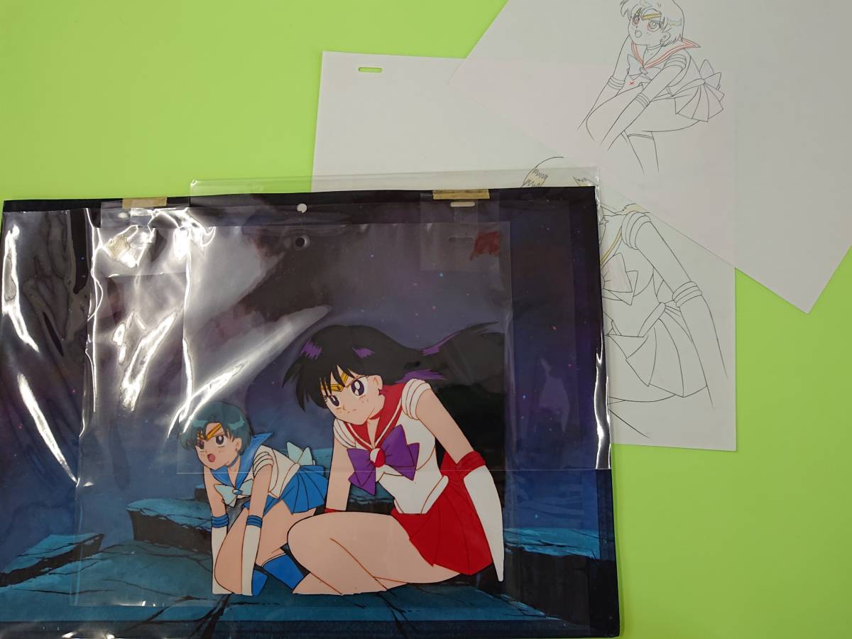 美少女戦士セーラームーン Sailor Moon セル画 原画 直筆背景 セット