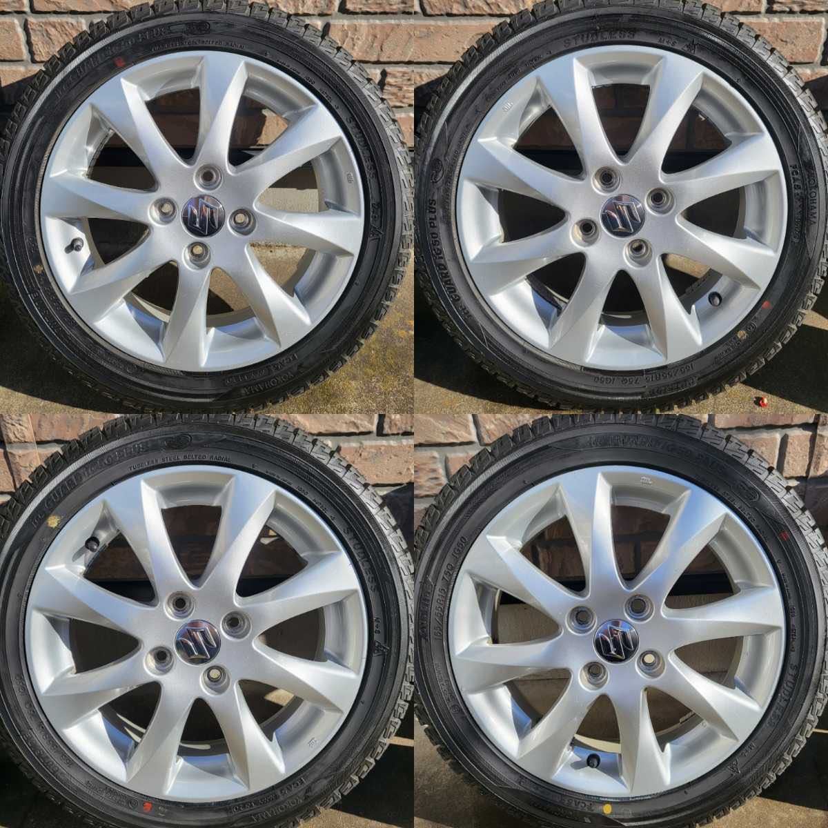 スズキ 15インチ ハスラー 純正 4本セット アルミホイール ＋45 純正アルミホイール 15×4.5 PCD100 4H 中古 SUZUKI 0 | 12インチ