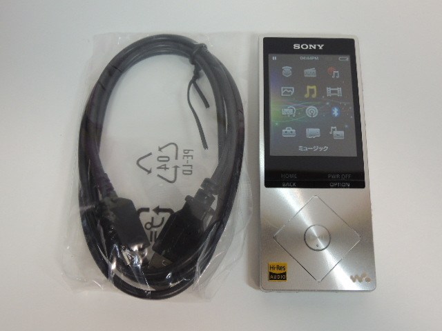 12X920EZ◎SONY ウォークマン NW-A26 シルバー 32GB ハイレゾ対応◎中古