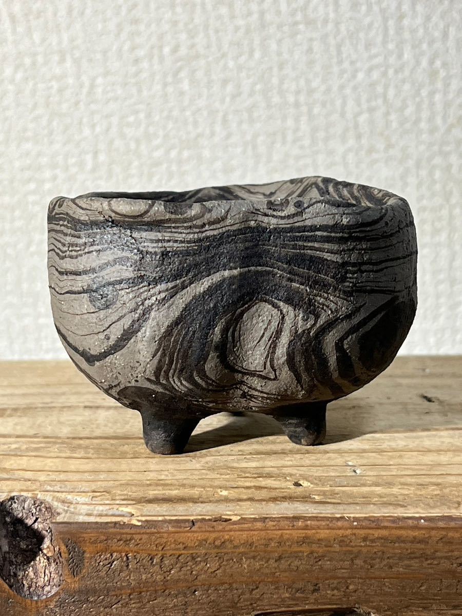 たけろうポット 「ちぎり」 シロサビ たけろうポット ⁄ チギリ