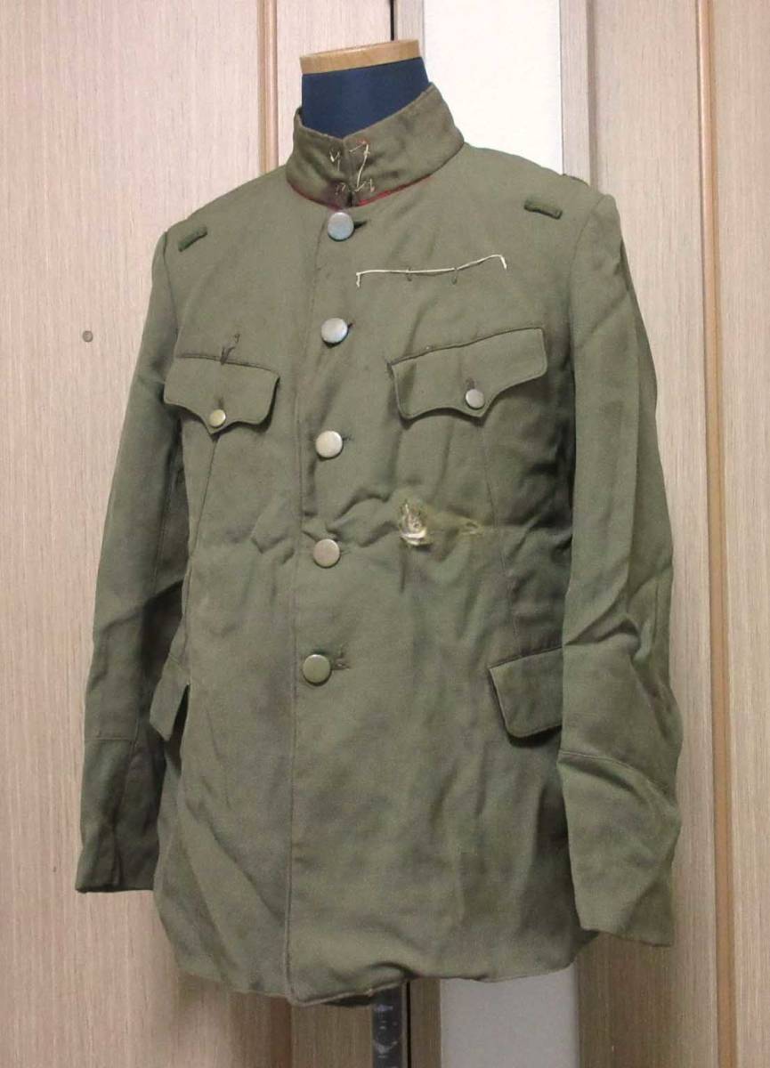 旧日本陸軍 将校用昭五式軍衣 合服 日本軍服軍衣軍刀帯拳銃剣軍帽略帽