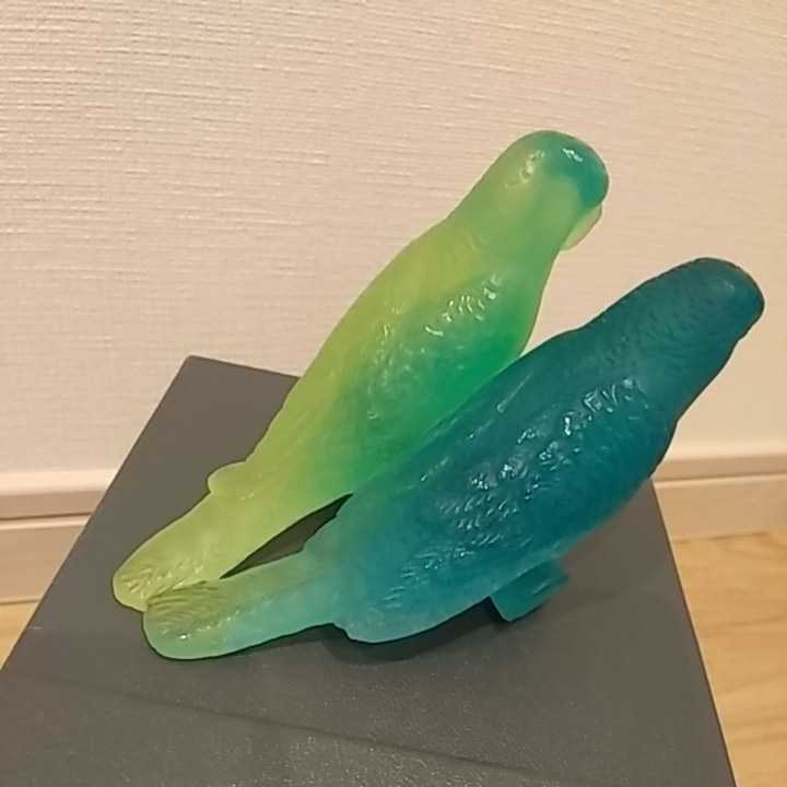 ドーム Daum クリスタル小物入れ 鳥 未使用品 ドーム Daum クリスタル