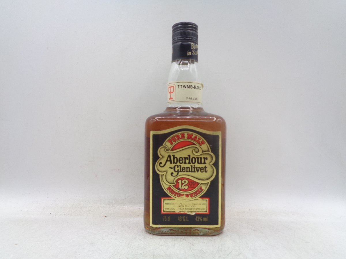 ABERLOUR GLENLIVET 12年 アベラワー グレンリベット ピュア モルト スコッチ ウイスキー 未開封 古酒 P7789