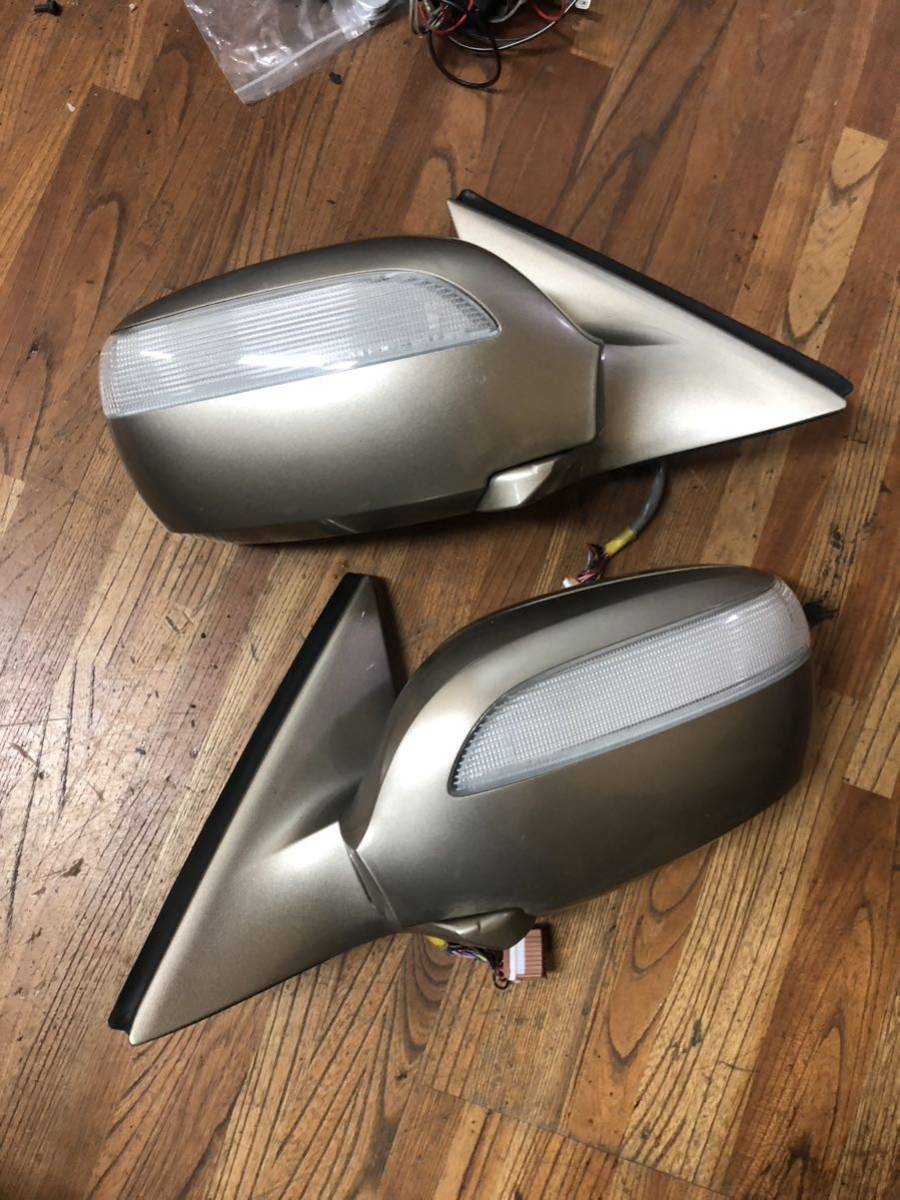 最安値，SALE 比較的綺麗 GF50 GH50 cima シーマ 純正 サイド ドア ミラー 左側 右側 左右セット ウェルカムライト付き ゴールド EY0 EYO シリカブレス(ドアミラー)｜売買されたオークション情報、yahooの商品情 日産用