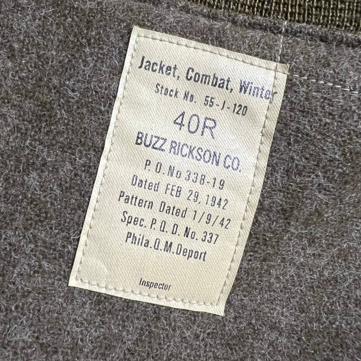 東洋 BUZZ RICKSON'S バズリクソンズ タンカース タクシードライバー 40