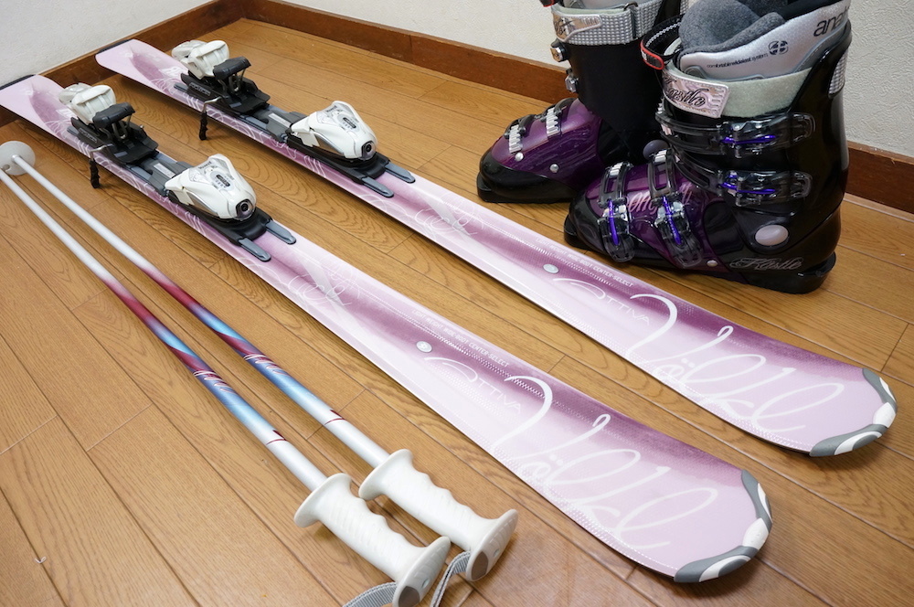149cm 靴24～24.5cm VOLKL 大人女性カービングスキーセット 中古 (150