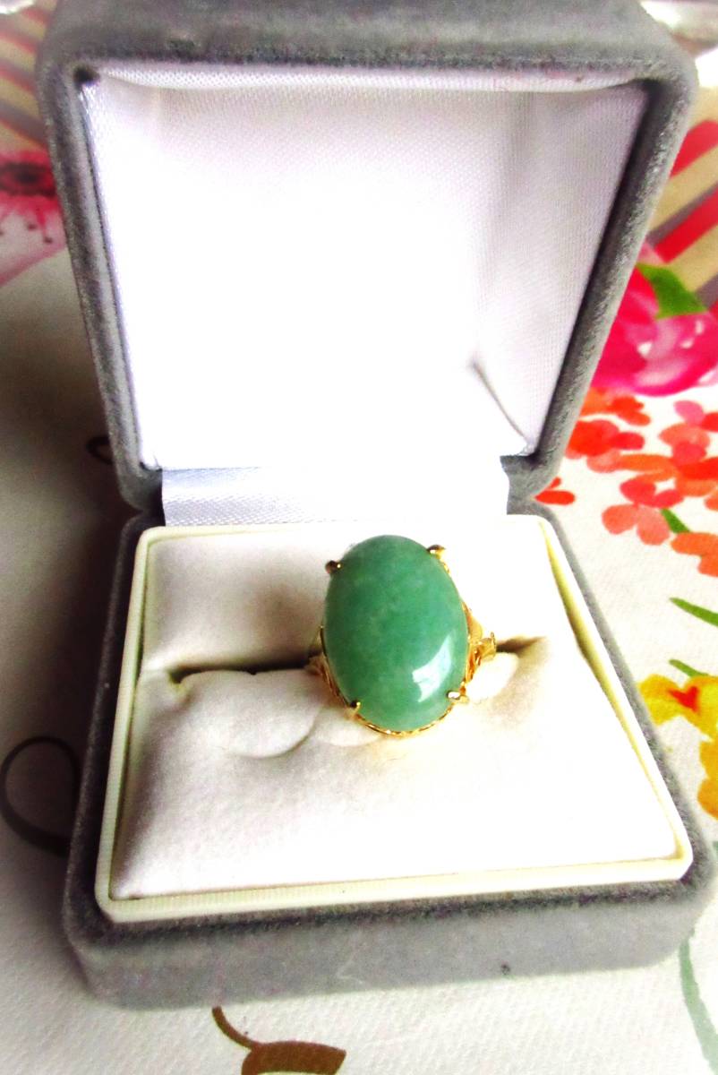 未使用 翡翠 リング 指輪 / ノーブランド 格安 お買い得 都内有名  