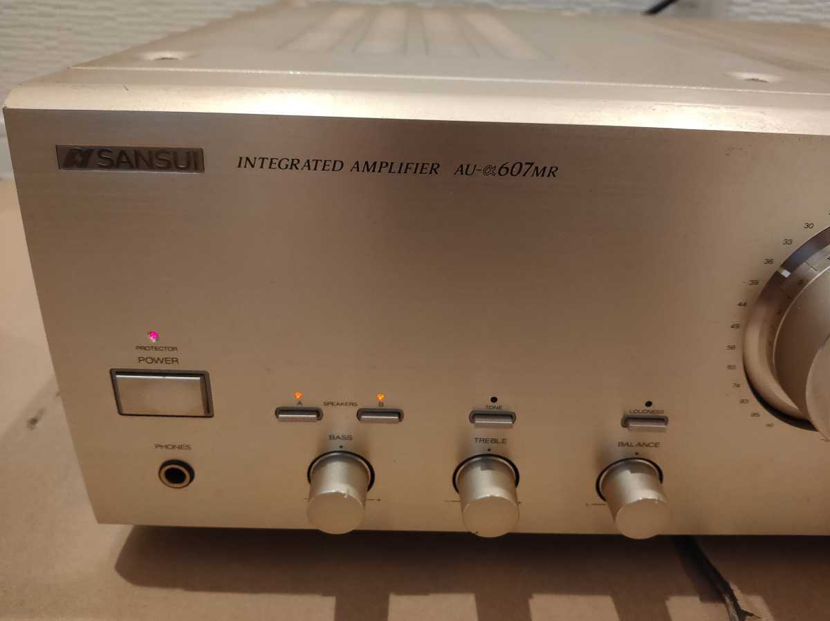 SANSUI サンスイ AU-α607MR プリメインアンプ シルバー 通電確認済み