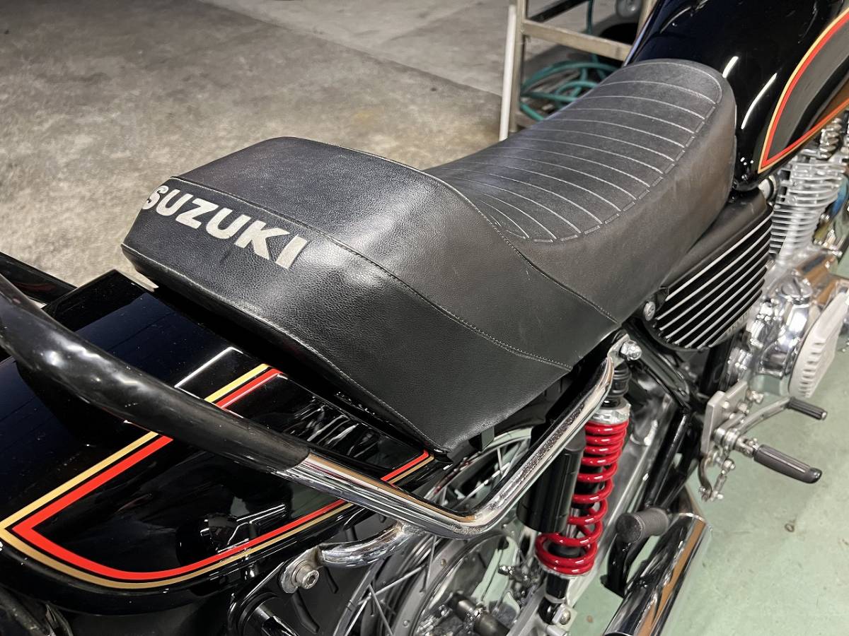 売り切り旧車絶版空冷SUZUKI GS400 GS400E シート ジュリアーリ タグ 