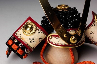 甲冑師 初代 加藤一冑 作 豊臣 秀次 獅子噛鹿角兜 五分の