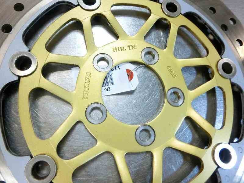 ブレーキディスク 左右セット YUTAKA ZR-7S YUTAKA フロントブレーキディスク左右セット、外径300mm☆ZR750F