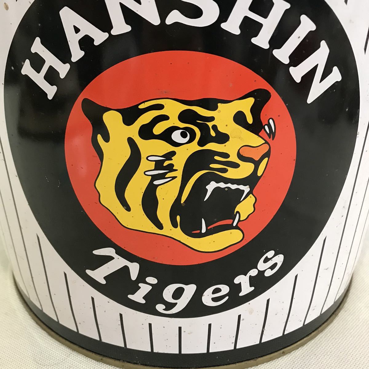 B8399 昭和レトロ 阪神タイガース ペール缶 クッション無し インテリア 