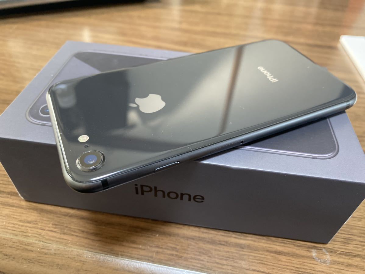 SIMフリー iPhone8 64GB スペースグレイ美品 SIMフリー スペースグレイ 64GB 本体 美品☆iPhone8 (MQ782J&frasl;A)