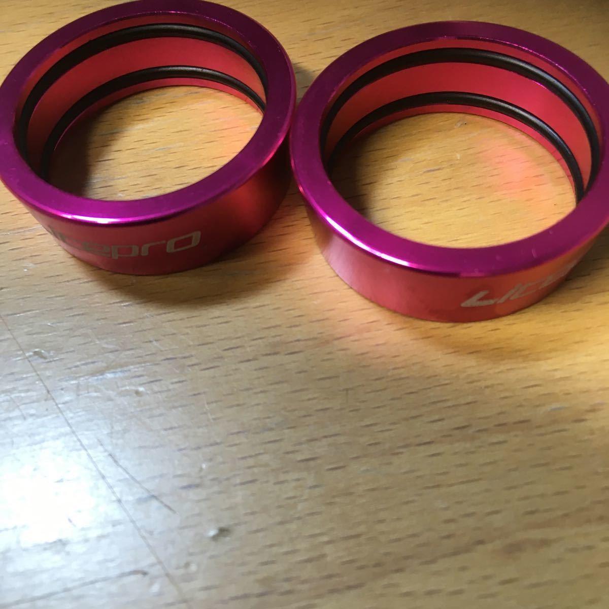 【ピンク】Litepro 25.4mm ハンドルバー ストップリング クイックリリース位置決め用 ダホン Dahon renault FIAT_2