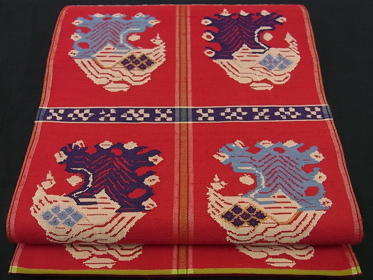 期間限定セール40％off!■平和屋■極上　龍村平蔵製　本袋帯　甲比丹孔雀　逸品　未使用s7424