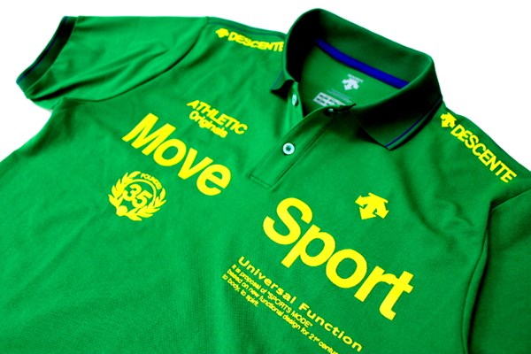 ★デサント MOVE SPORT ポロシャツ 緑[DAT4502-GRN-XO]一 二