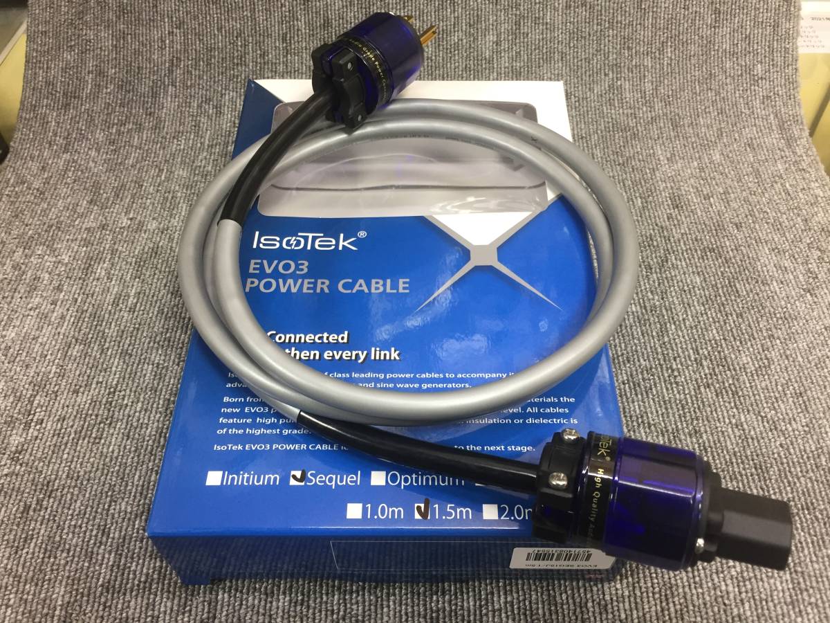 EVO3 電源ケーブル ISOTEK IsoTek アイソテック - INITIUM SEQ15J⁄1.5m
