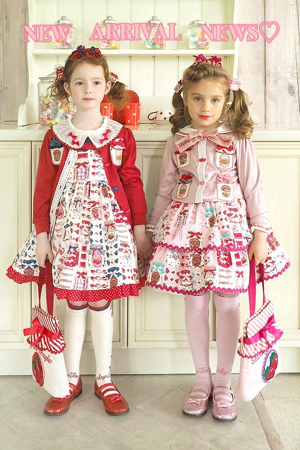 ◆シャーリーテンプル◆110◆キャンディポットシリーズ◆ジャンパースカート◆ピンク◆USED◆ShirleyTemple◆