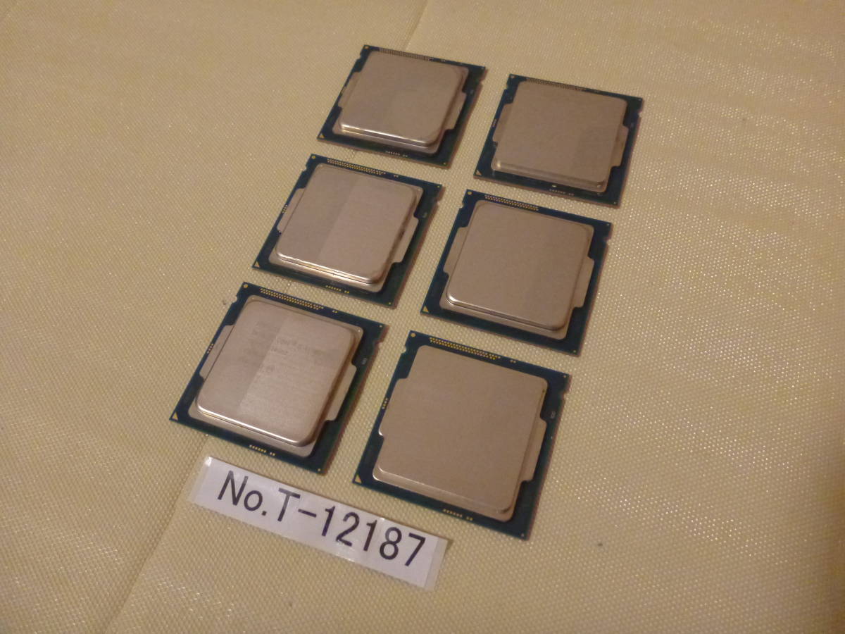 管理番号　T-12187 / INTEL / CPU / Core i5-4590 / LGA1150 / 6個セット / BIOS起動確認済み / ゆうパケット発送 / ジャンク扱い