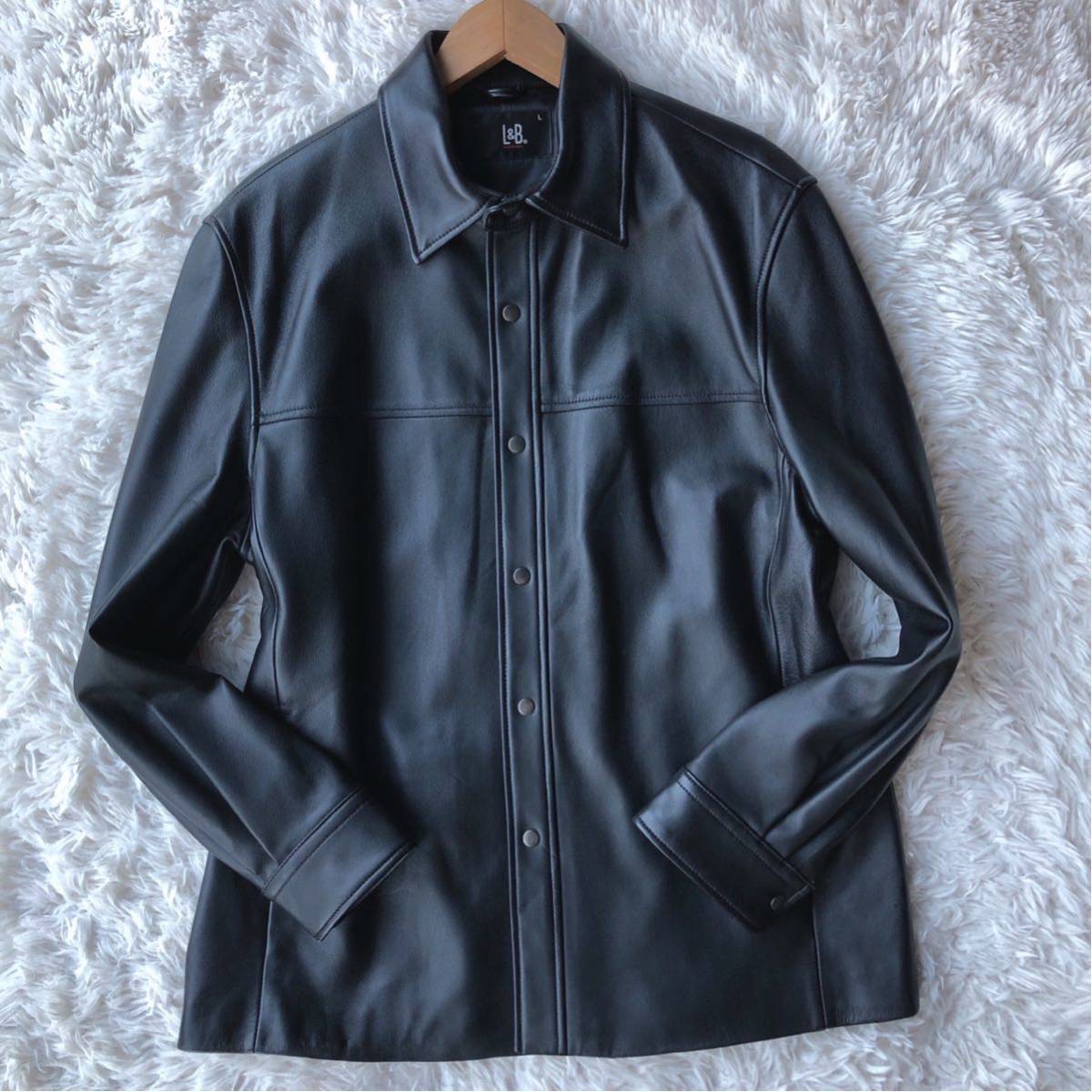 希少Lサイズ！美品！エルアンドビーオム【極上の肌触り】L&B HOMME 羊 