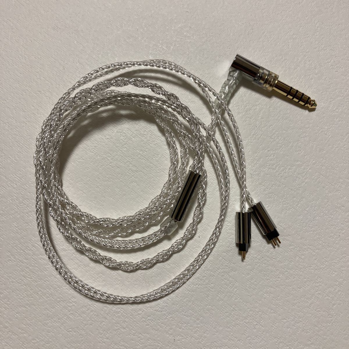 みーさん様　オーダーページ final 2-Pin Silver Coated Cable + Ear hook 4.4mm リケーブル