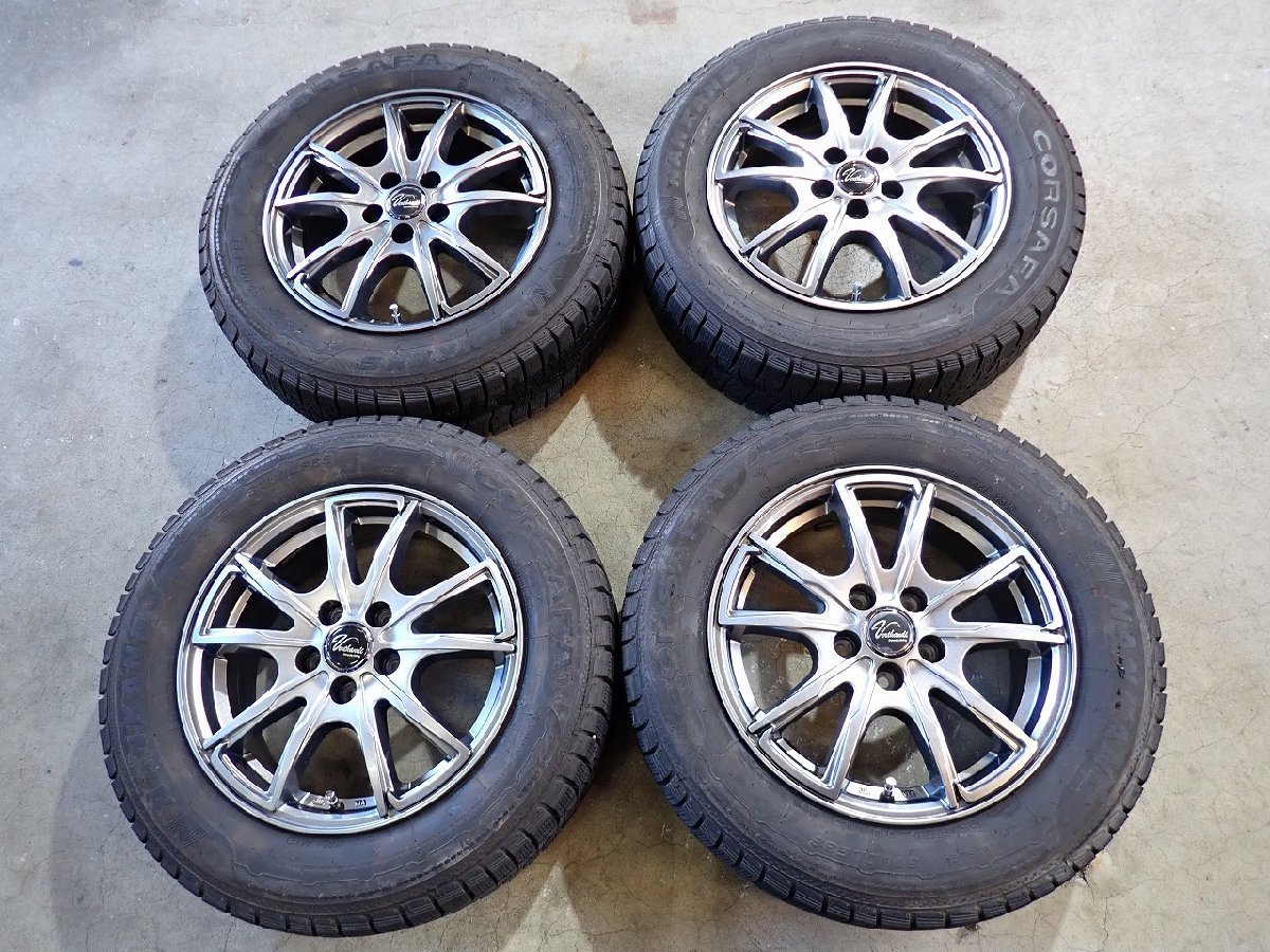 限定セール，豊富な QR3275 195/65R15 プリウス アリオン ウィッシュ カルディナ 210系カローラ等 スタッドレスセット 15&times;6J 100/5H ET45(スタッドレスタイヤ)｜売買されたオークション情報、yahooの商品情報をアーカ 5穴