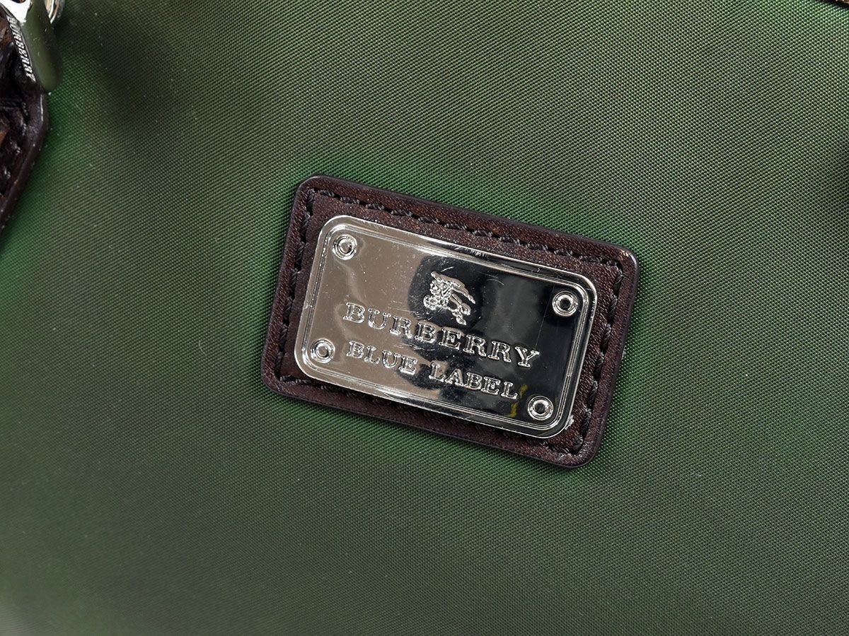リバーシブルベストバーバリーブルーレーベル 38 ブラック カーキ 2way 138721◇ BURBERRY バーバリー ブルーレーベル 2WAYハンドバッグ