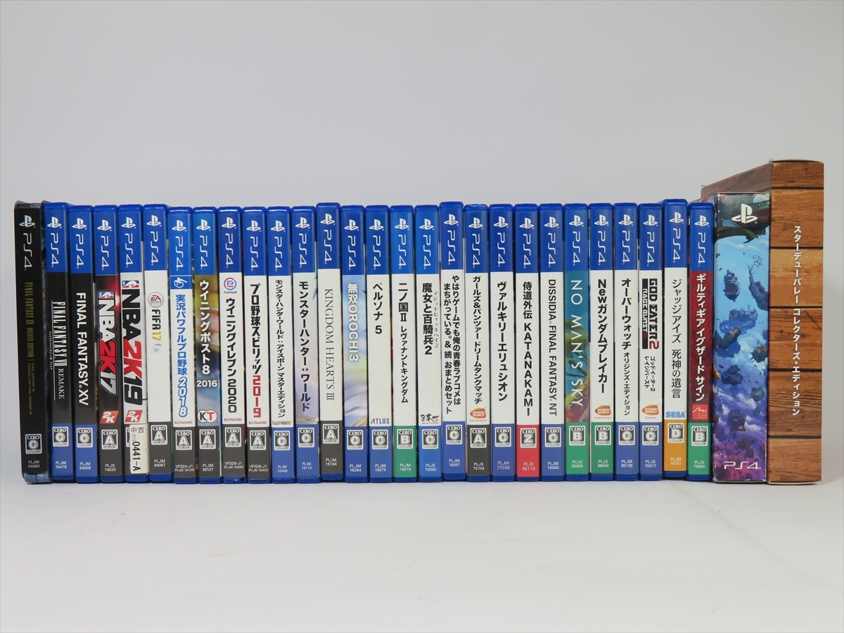 ジャンク品 PS4 ゲームソフト 計30本 セットb ガールズ&パンツァー/ペルソナ5/二ノ国Ⅱ/他 送料無料c3