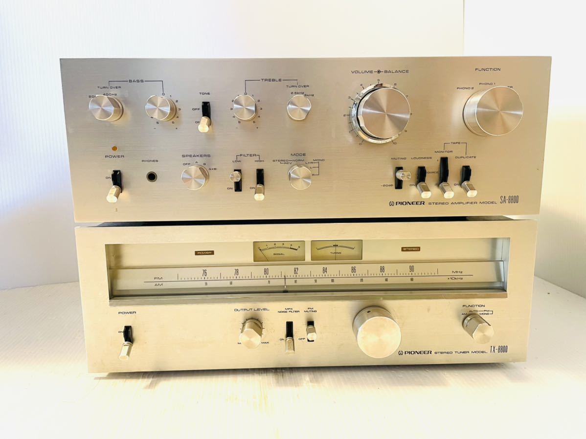 Pioneer オーディオ アンプ ステレオアンプ SA-8800 TX-8800 2台