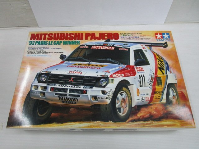 絶版 タミヤ 1/24 三菱 パジェロ 1992年 パリ・ルカップ優勝車 タミヤ 1⁄24 三菱パジェロ 三菱 パジェロ - パリ〜ル・カップ優勝車