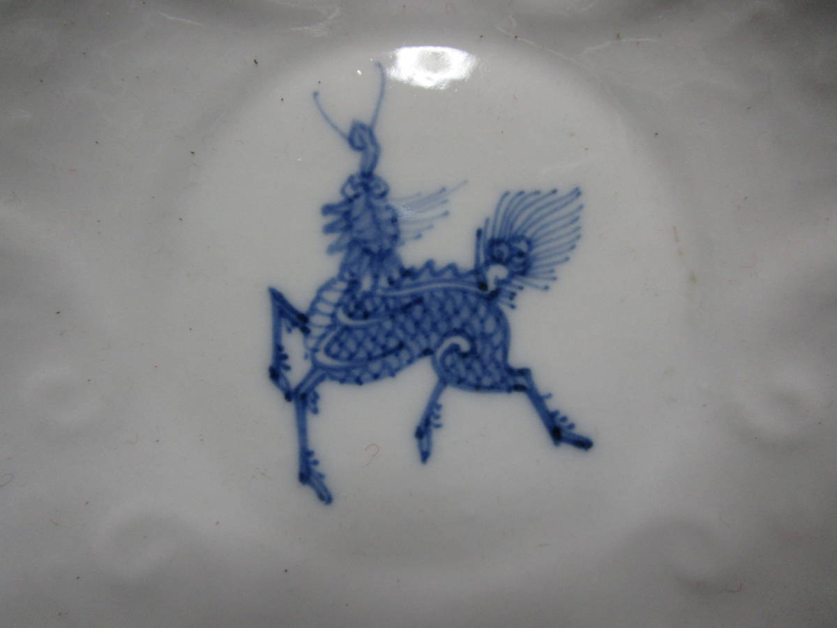 古伊万里 染付 | by 麒麟文5寸皿 幅：15.5cm 江戸時代⁄25L008の通販