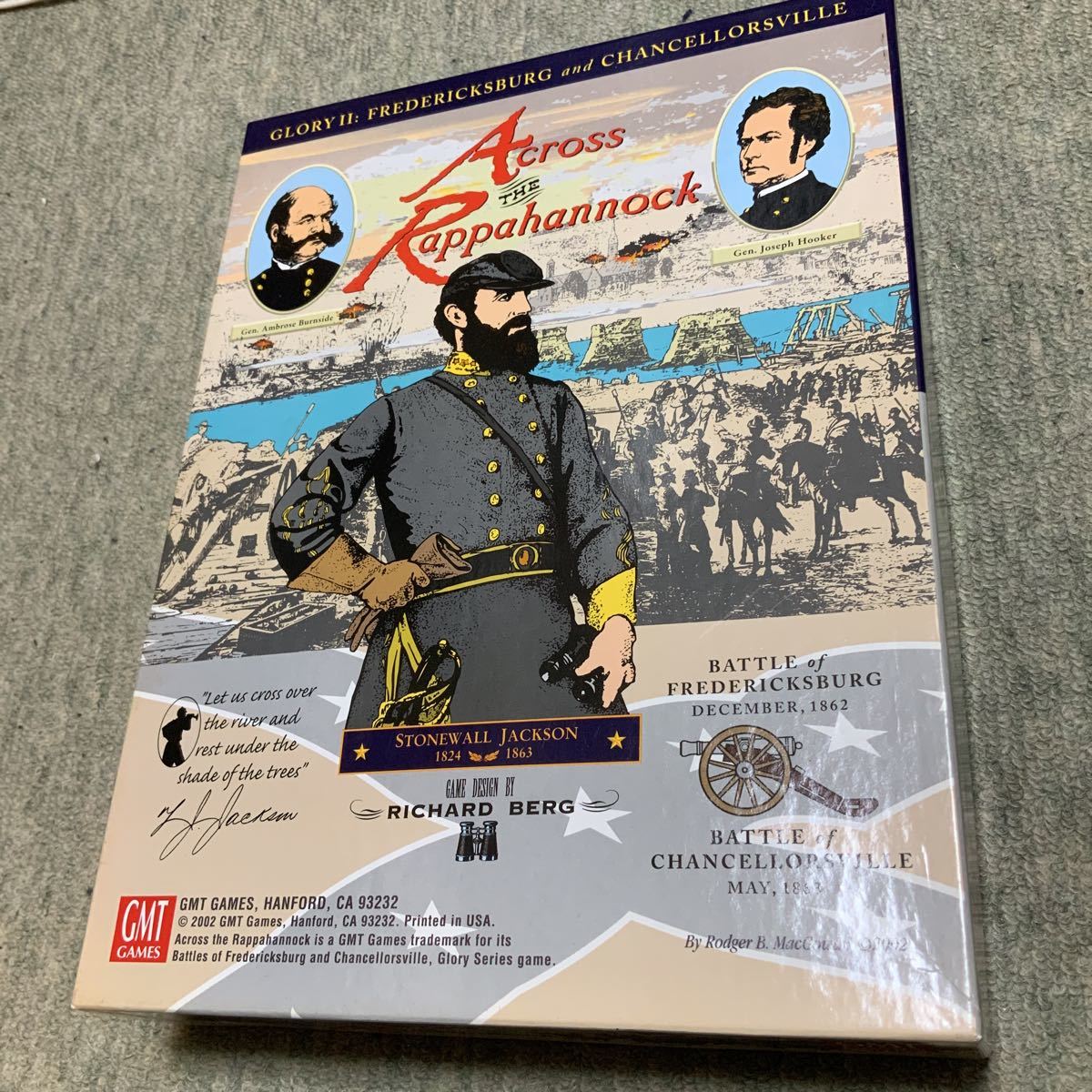 正規品，低価 GMT Across the Rappahannock 和訳あり ジャクソン将軍の最後の戦い 南北戦争(ウォーゲーム)｜売買されたオークション情報、yahooの商品情報をアーカイブ公開 - オークファン ウォーゲーム