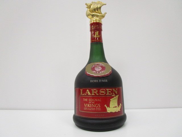 ☆未開栓☆LARSEN THE COGNAC OF THE VIKINGS HORSDAGE GOLDEN