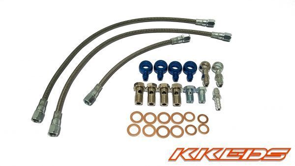 シルビア SR20DET HKS タービン 180SX S13 S14 S15 オイル ライン ウォーター ライン ステンメッシュ ホース タービン ライン キット