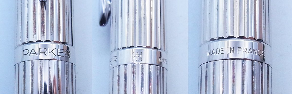 PARKER パーカー☆万年筆 ペン先：585 14K シルバー色☆筆記確認済☆美