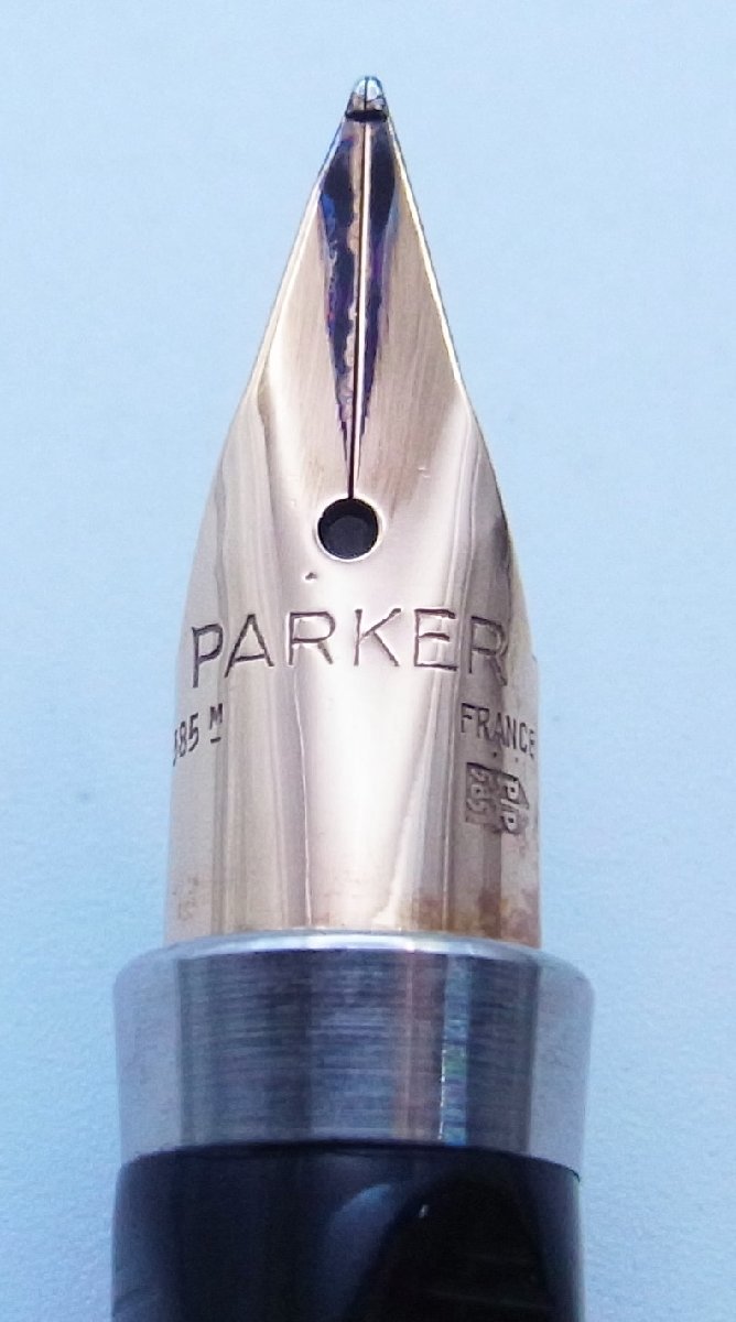 PARKER パーカー☆万年筆 ペン先：585 14K シルバー色☆筆記確認済☆美