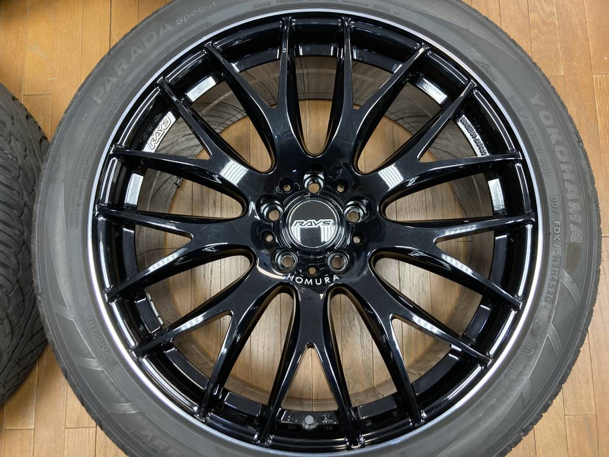 ◇美品!!バリ山!!RAYS HOMURA ホムラ 2×9 20インチ◇8.5J+38 5H114.3 