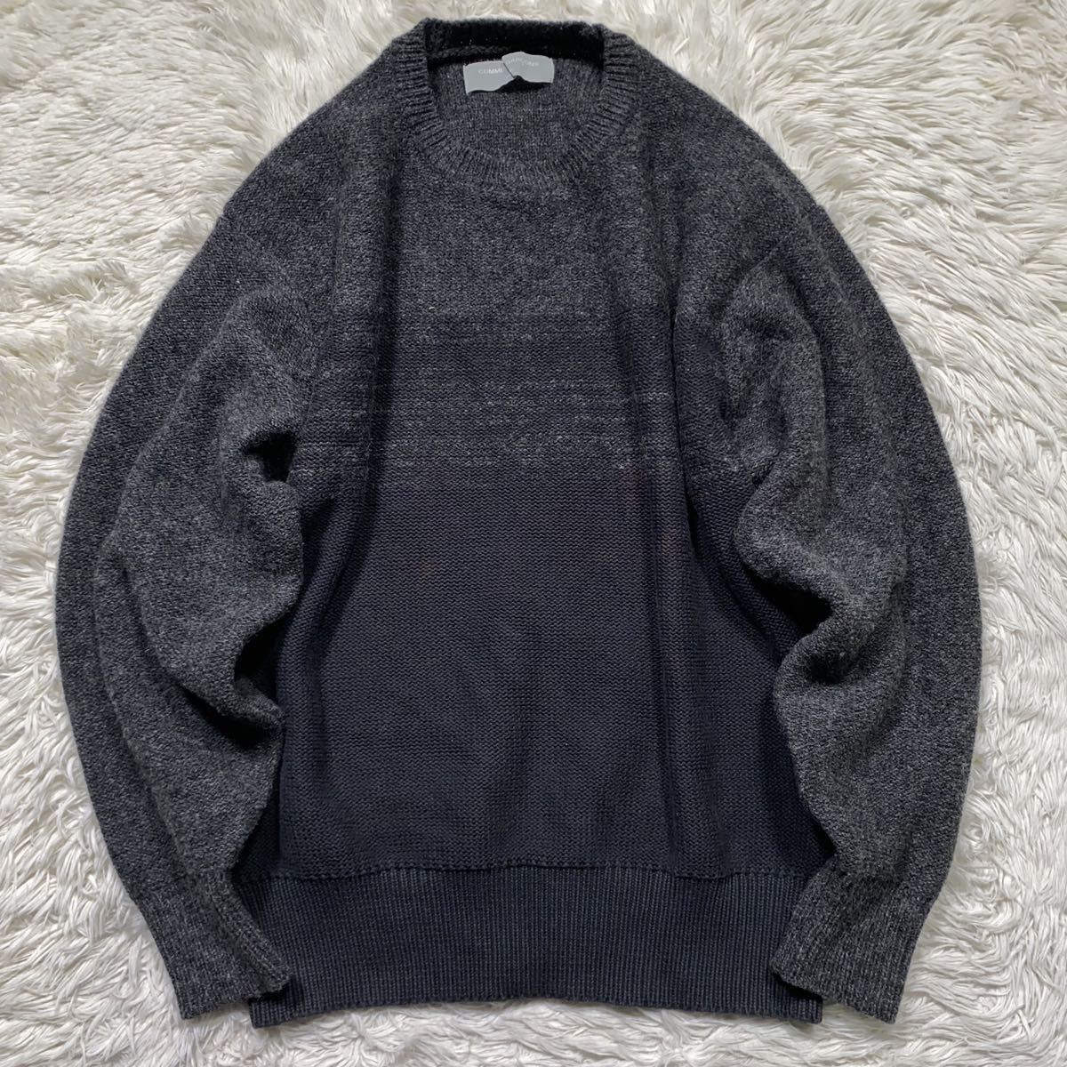 数量限定，豊富な 超 COMME des GARCONS コムデギャルソンオム 90s AD1994 田中オム 縮絨 カスレ 切り替え ニット セーター ヴィンテージ(セーター)｜売買されたオークション情報、yahooの商品情報をアーカイブ公開 - 男性用