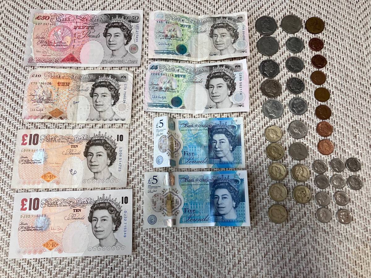 イギリスポンド＊旧硬貨＊100ポンド分 旧硬貨＊イギリスポンド＊100