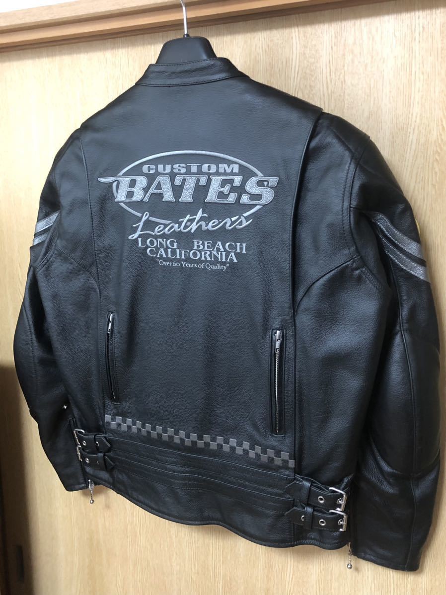 BATES（ベイツ） ライダーズレザーベスト Lサイズ BATES】秋冬レザー