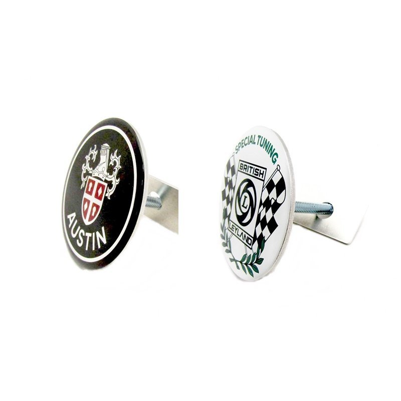 ローバーミニ グリルバッジ AUSTIN LEYLAND2個1セット 新品