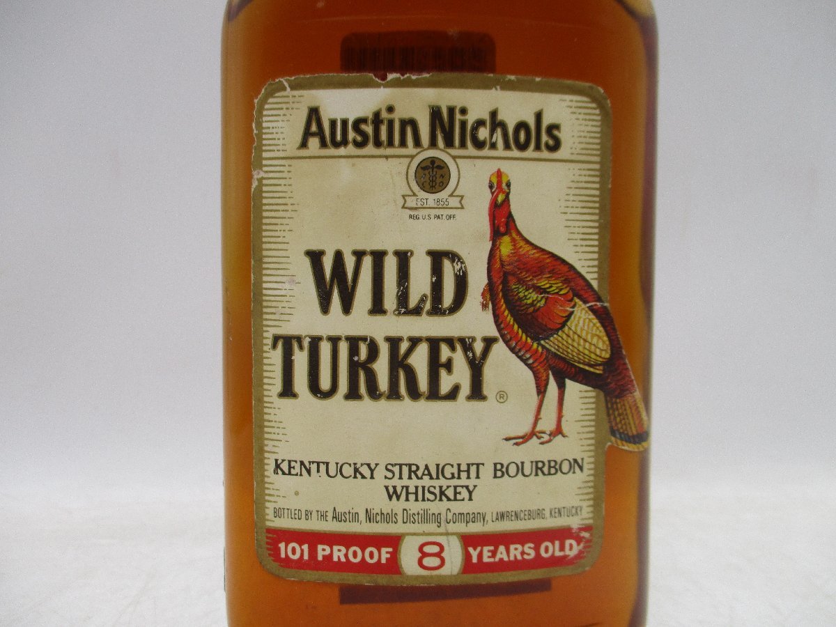 WILD TURKEY 8年 ワイルドターキー 8年 バーボン ウイスキー スクエア