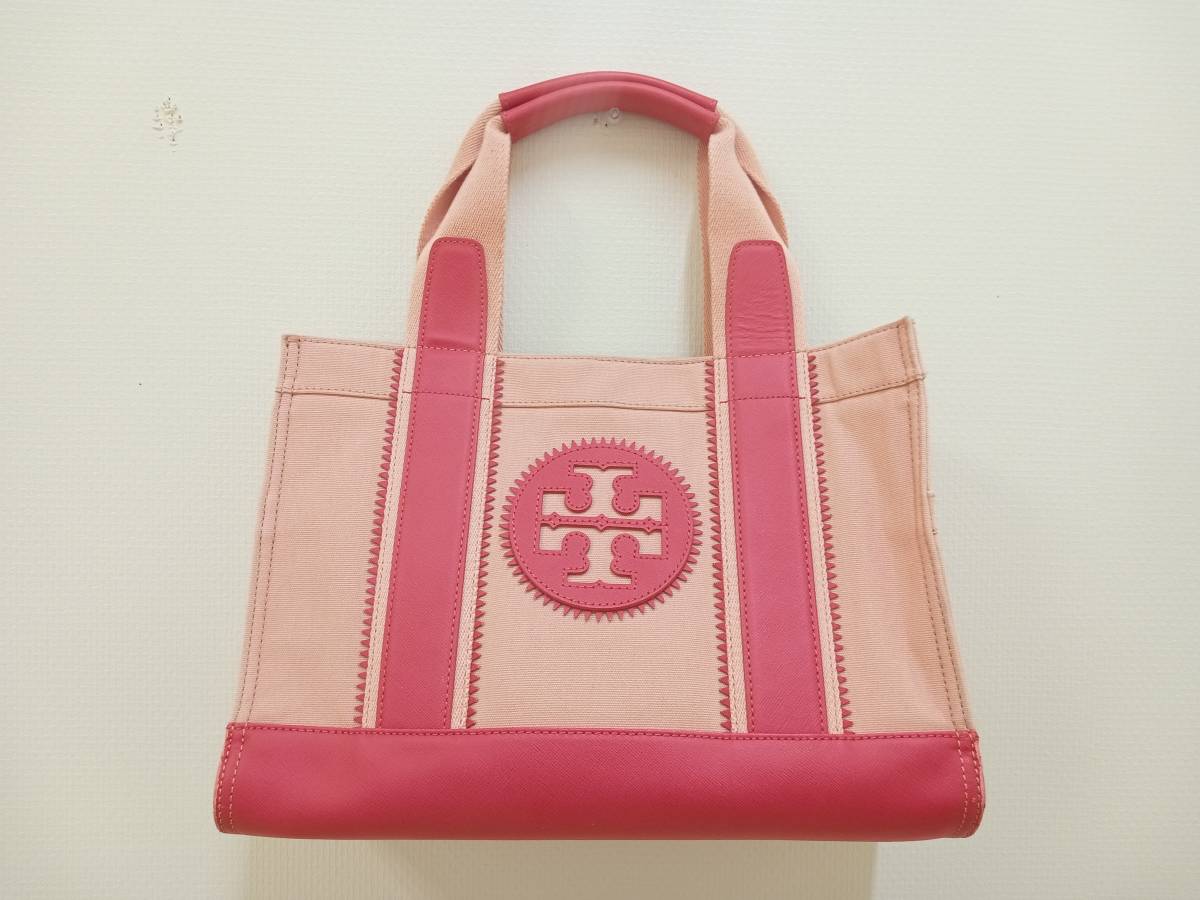 ☆即決☆ TORY BURCH HDD024 キャンバストートバッグ ピンク