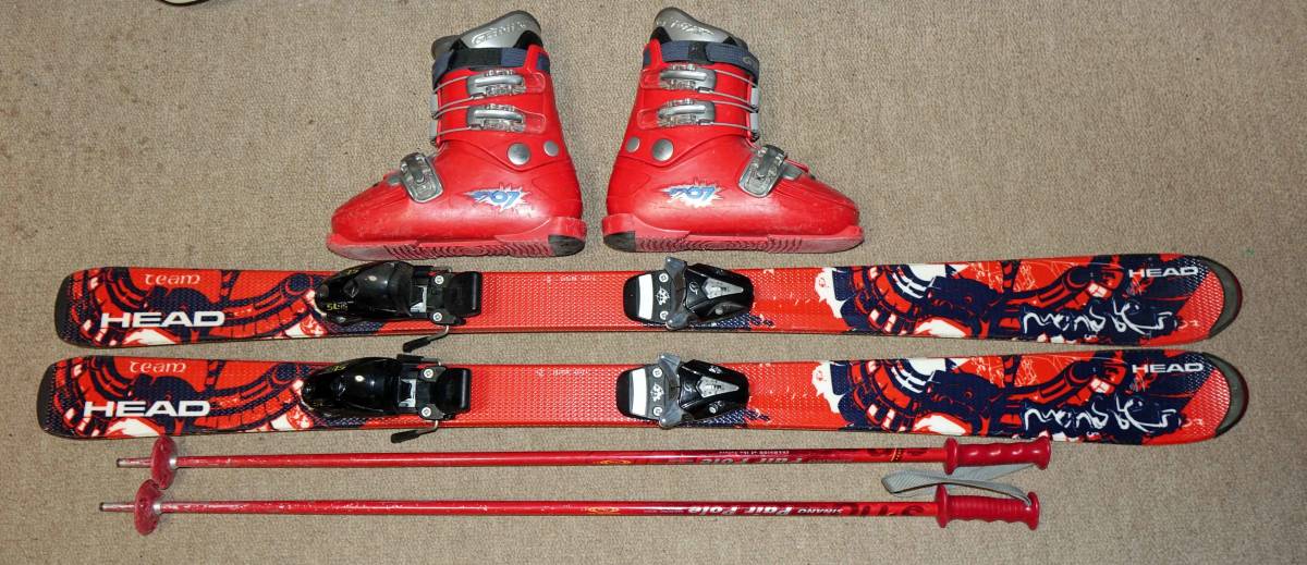 127cm ヘッド 子供用カービングスキー127cm ビンディングチロリア