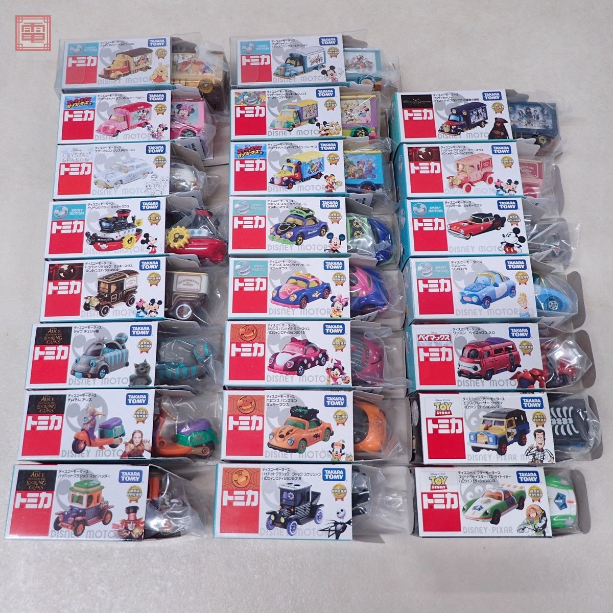 トミカ ディズニーモータース 特別仕様車 ドリームセイラー ミッキーマウス/ラグーンワゴン クリスタルシーズン 等 計23台set TOMICA【10