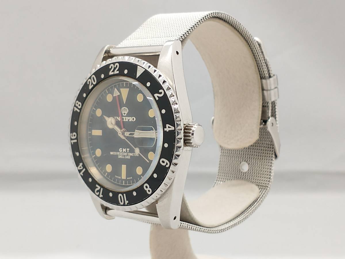 20000円スタート ジャンク INCIPIO インキピオ GMT A9500 自動巻 
