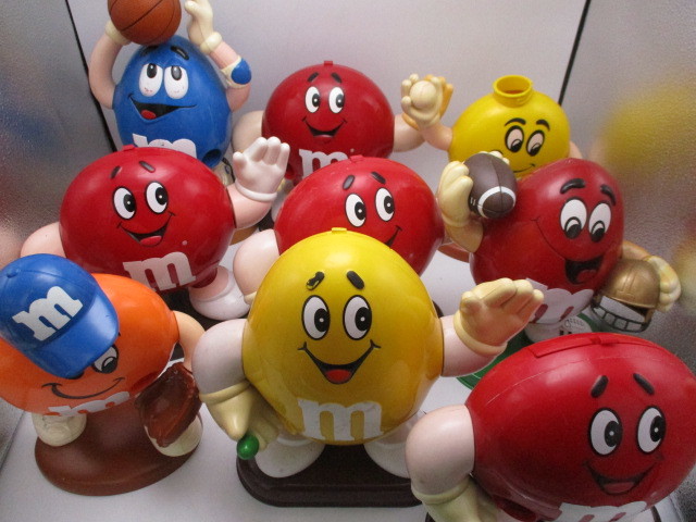 ★☆ヴィンテージ　M＆MS　チョコレートディスペンサー　フィギュア　6種類　9個セット☆★